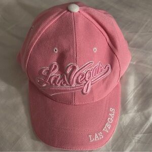Pink Las Vegas Embroidered Baseball Cap